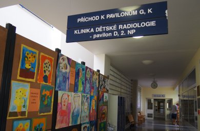 Výstava prací žáků VO v Dětské nemocnici o prázdninách